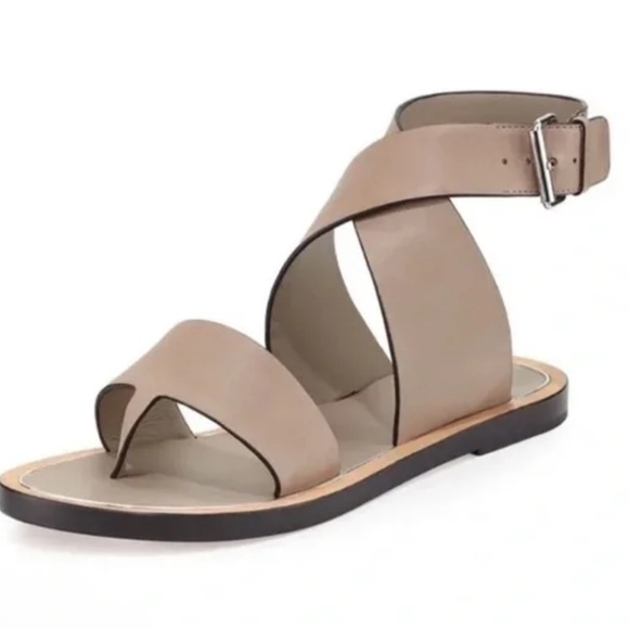 Vince Shoes - Vince Ankle Strap Sandals - Beige